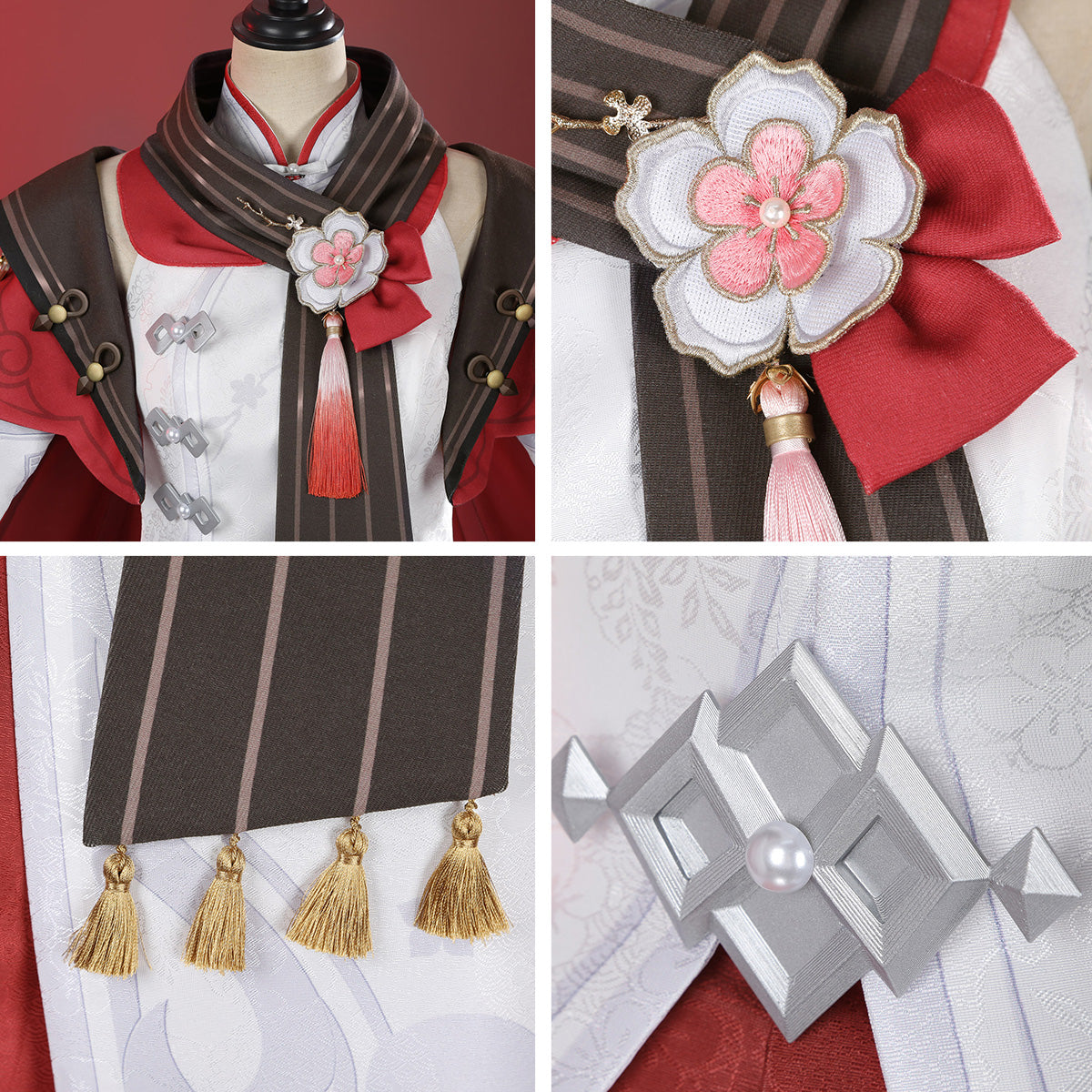 Genshin Impact Lantern Rite 5.3 Version Hu Tao New Skin Cosplay Costume