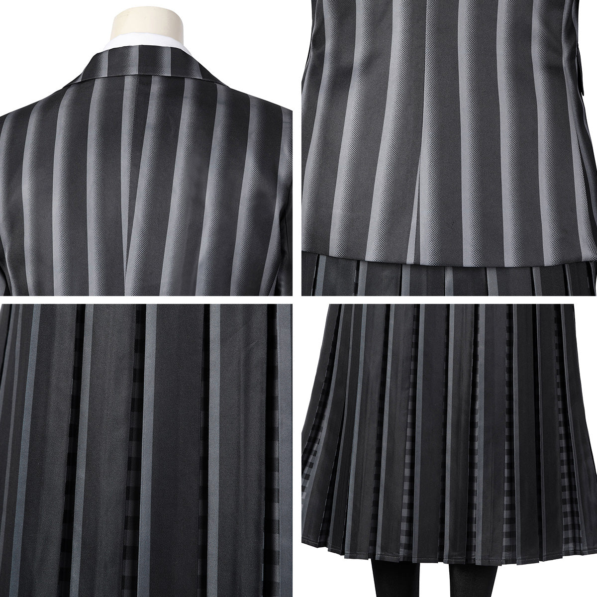 Wednesday Addams Black Uniform Cosplay Costume