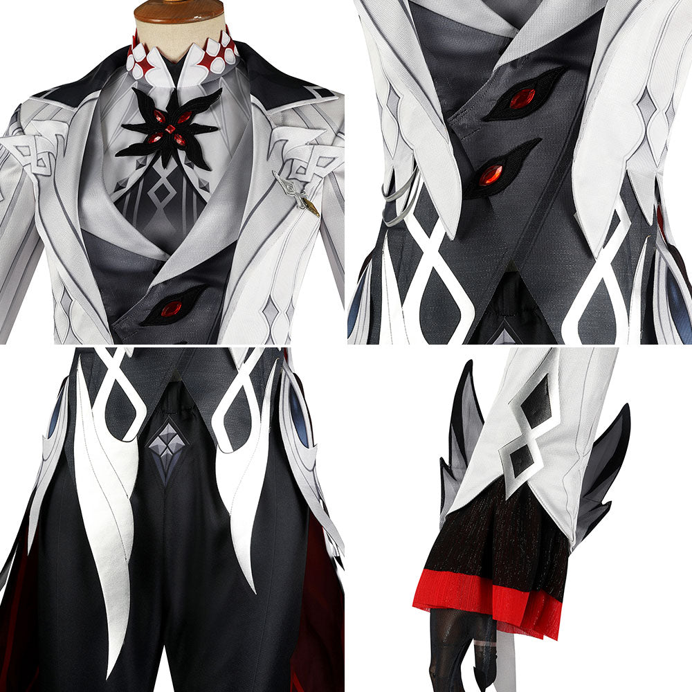 Genshin Impact Fatui Arlecchino Servant New Cosplay Costume