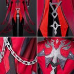 Genshin Impact Red Dead of Night Diluc Cosplay Costume