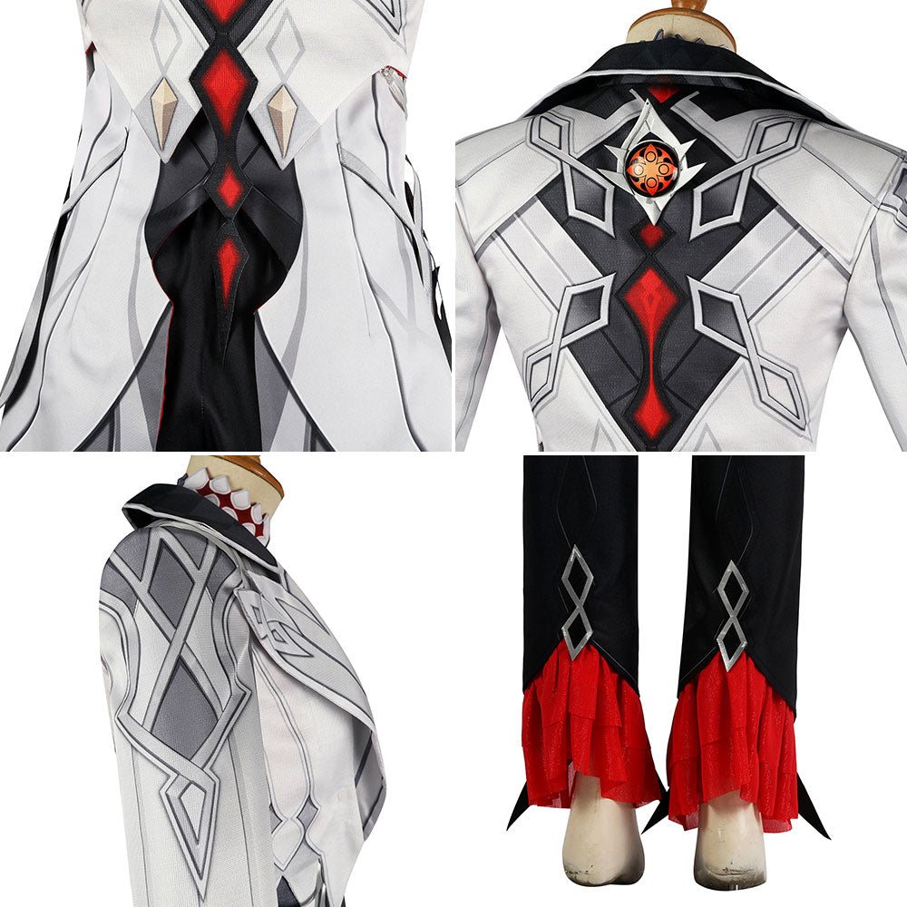 Genshin Impact Fatui Arlecchino Servant New Cosplay Costume