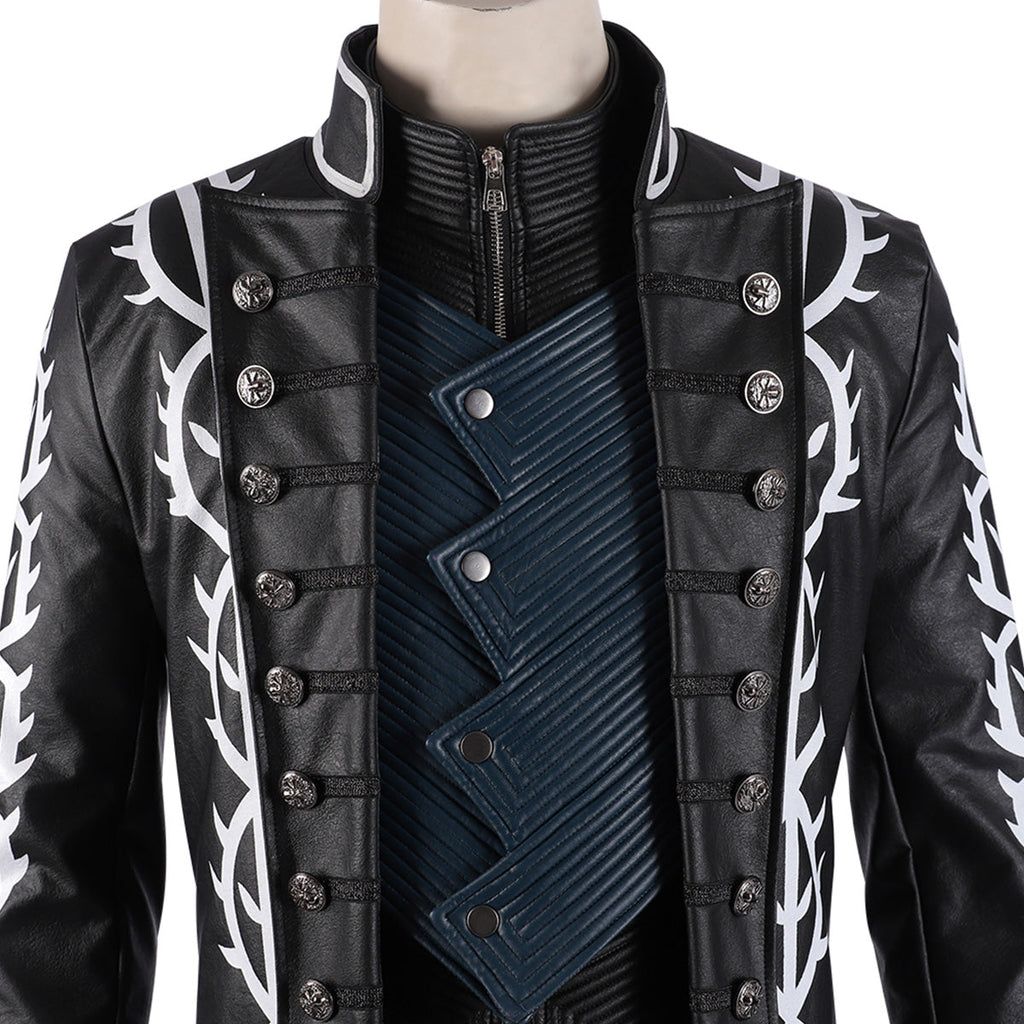 Devil May Cry 5 Vergil Black Cosplay Costume