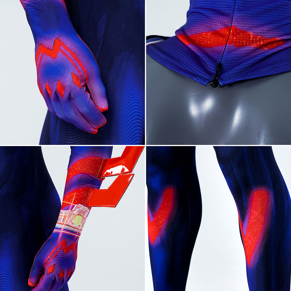 Spider-Verse Miguel O'Hara Spider-Man 2099 Cosplay Costume