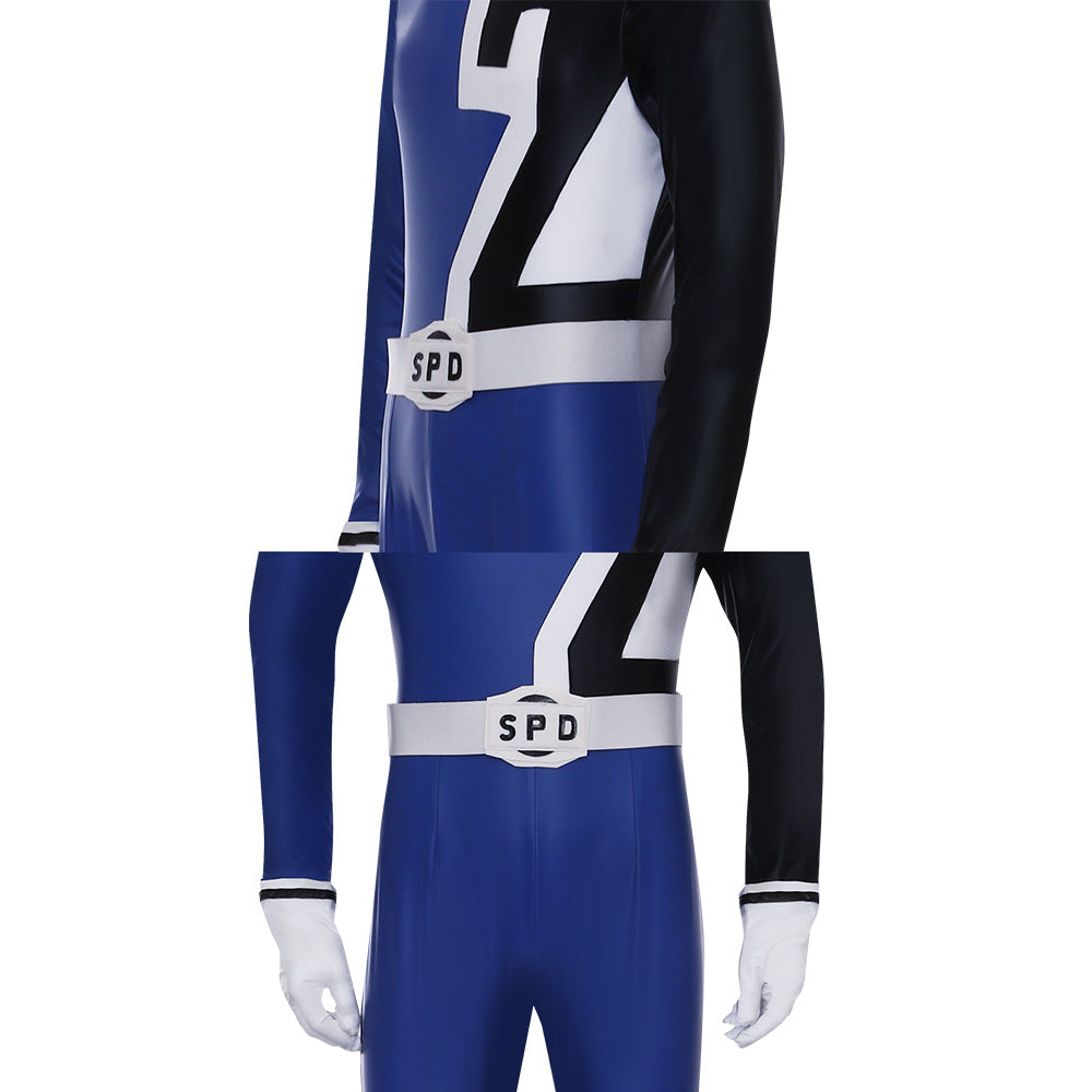 Power Rangers S.P.D. SPD Blue Ranger Cosplay Costume