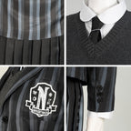 Wednesday Addams School Uniform Cosplay Costume