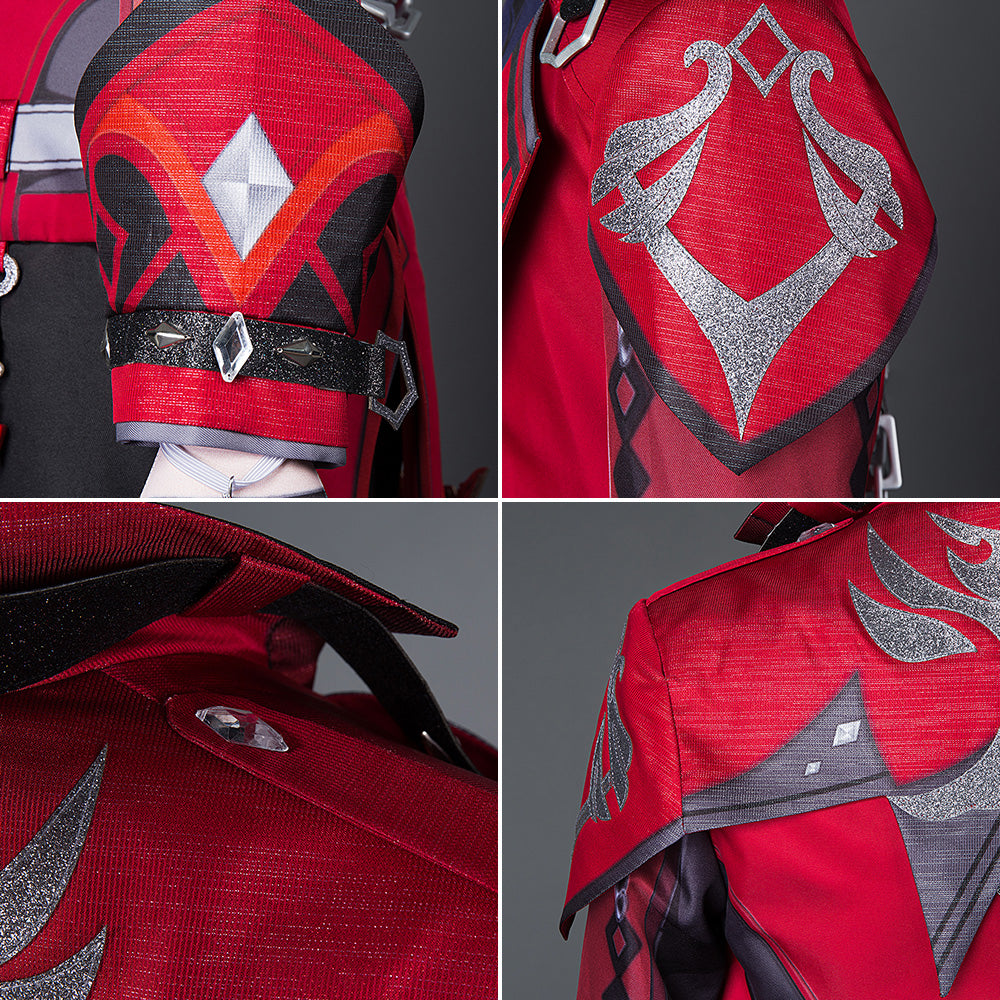 Genshin Impact Red Dead of Night Diluc Cosplay Costume