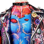 Spider-Verse Spider-Punk Hobie Cosplay Costume with Wig