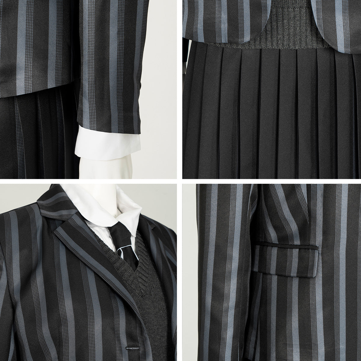 Wednesday Addams School Uniform Cosplay Costume