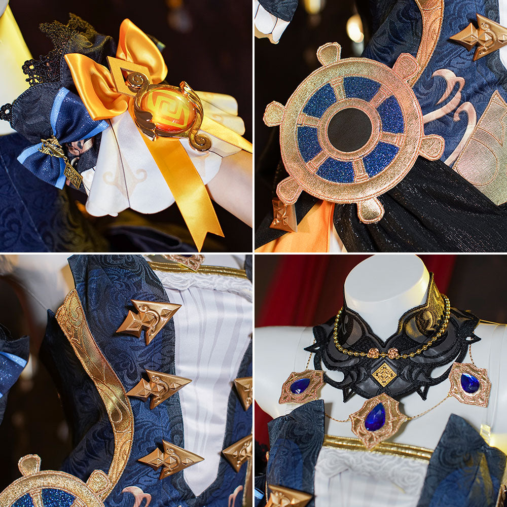 Genshin Impact Navia Premium Edition Cosplay Costume