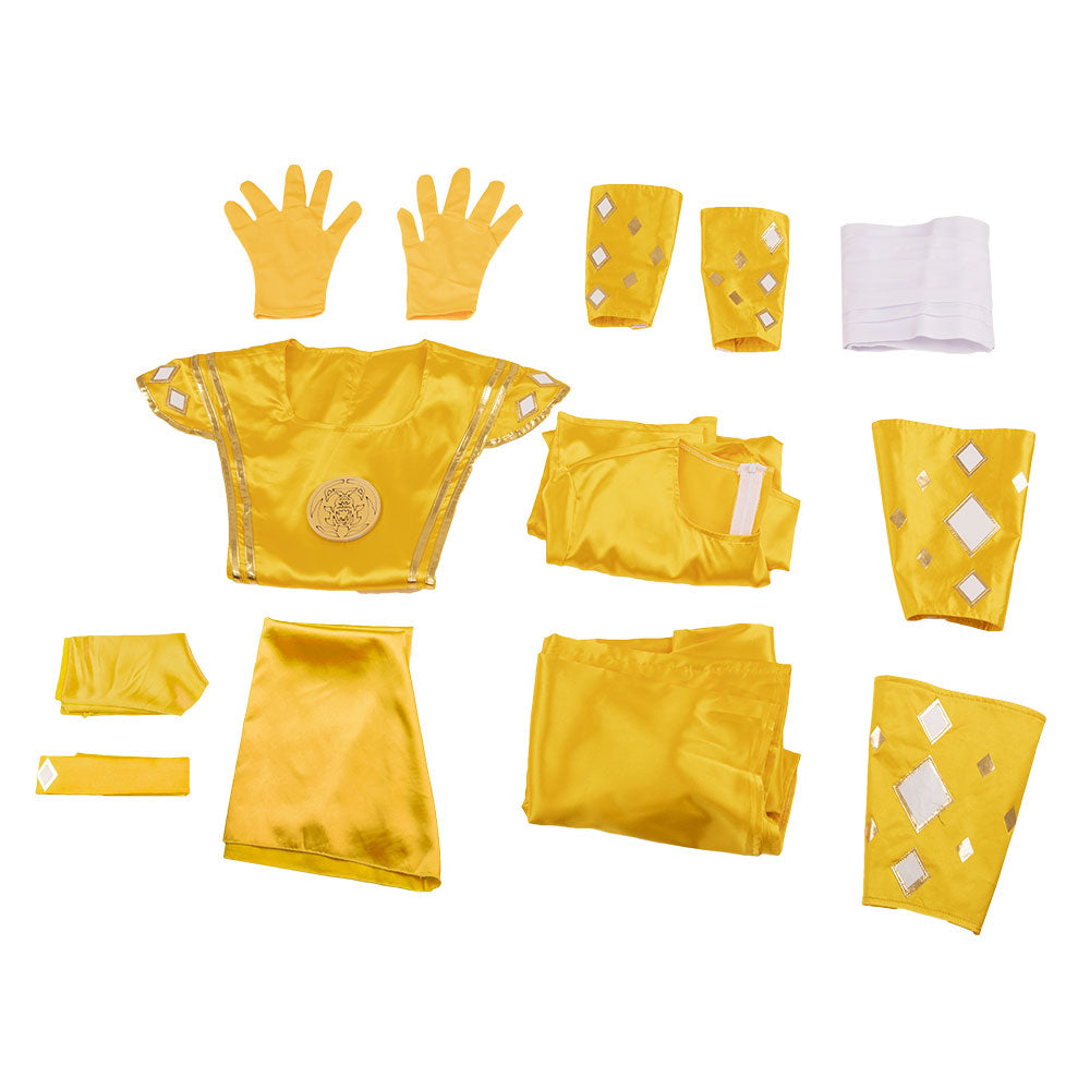 Power Rangers Yellow Ninjetti Ranger B Edition Cosplay Costume