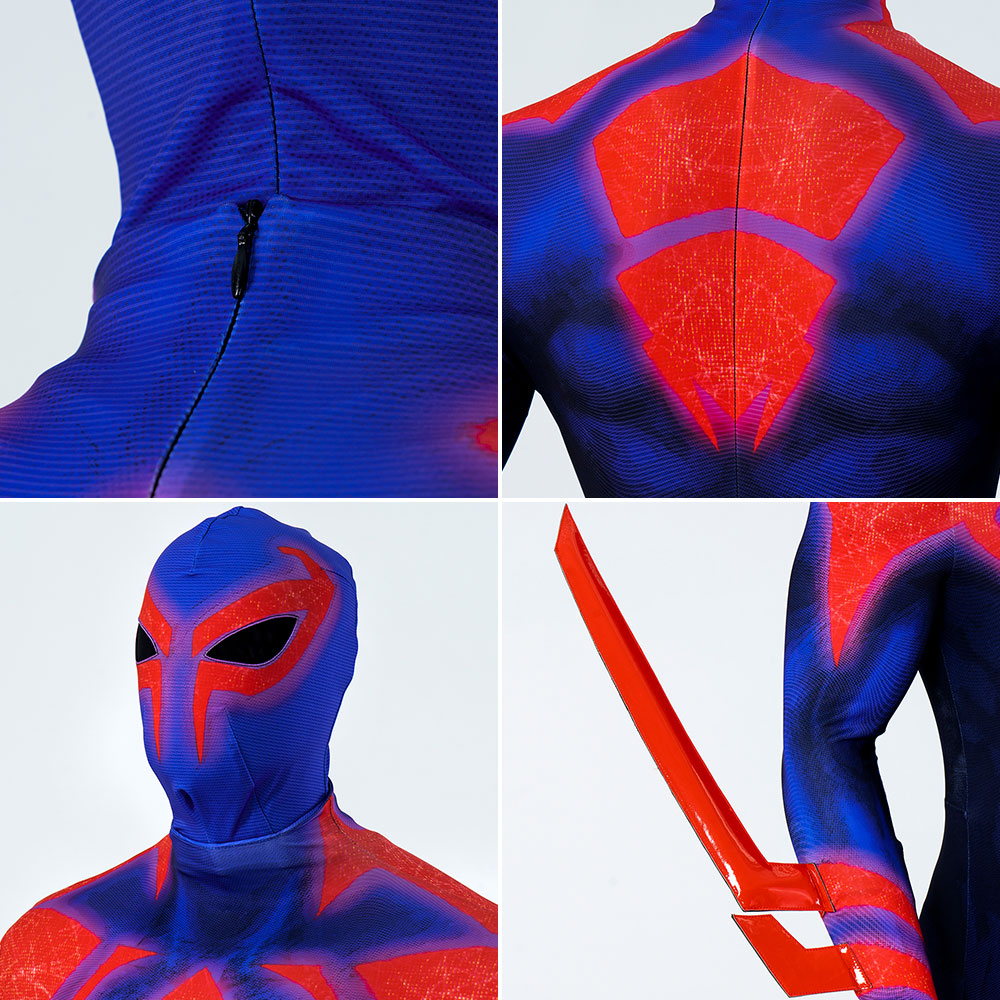 Spider-Verse Miguel O'Hara Spider-Man 2099 Cosplay Costume