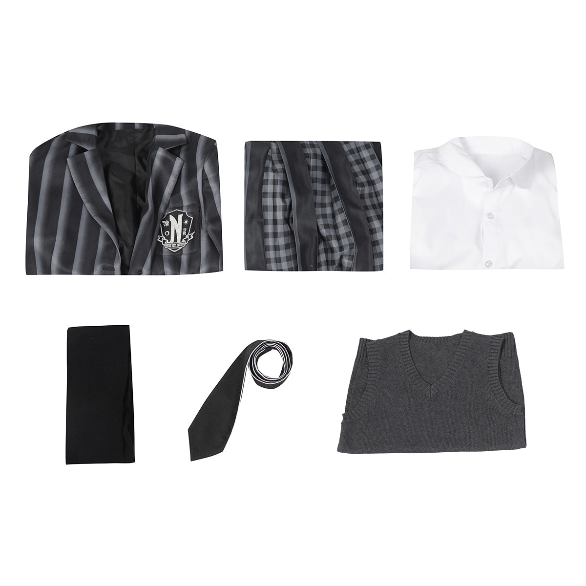 Wednesday Addams Black Uniform Cosplay Costume