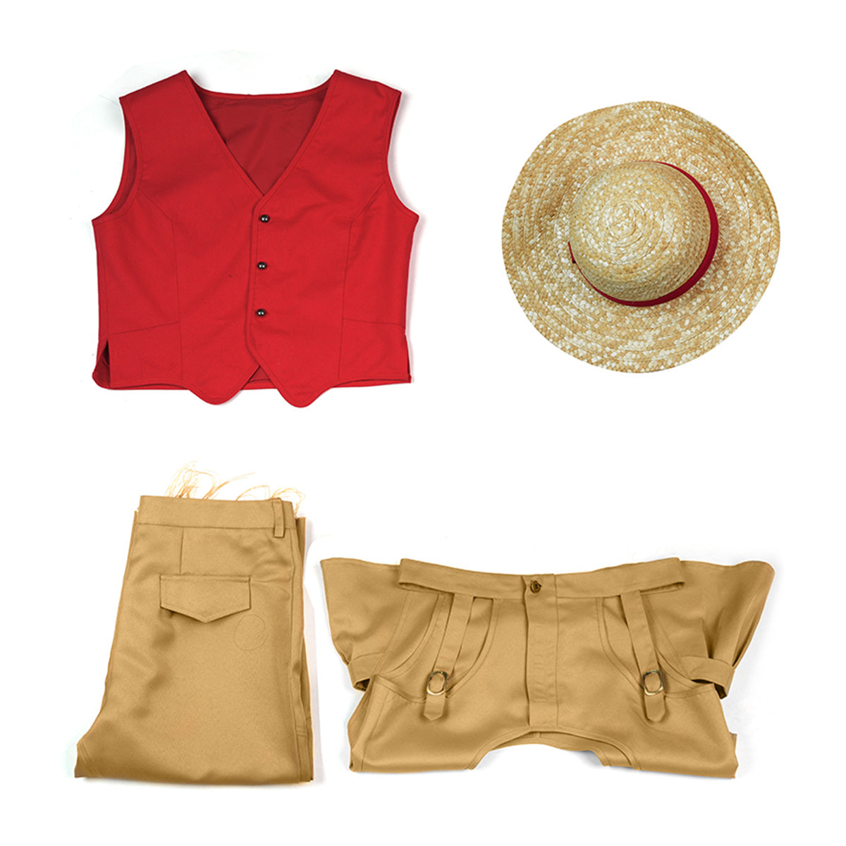 One Piece Live Action Season 2 Luffy Costume with Straw Hat
