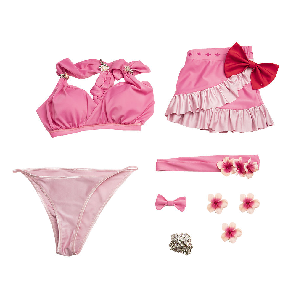 Final Fantasy VII Rebirth Aerith Gainsborough Cosplay Swimsuit