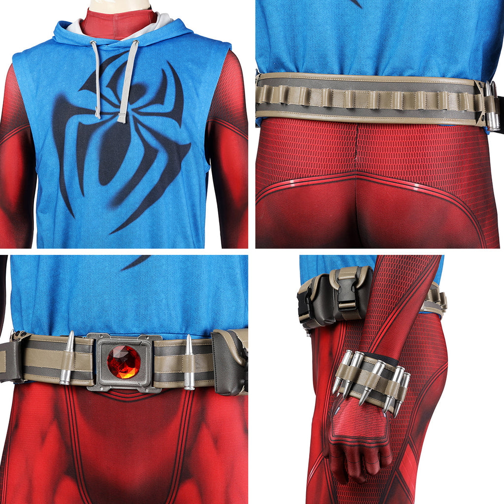 Marvel's Spider-Man 2 Scarlet Spider Cosplay Costume
