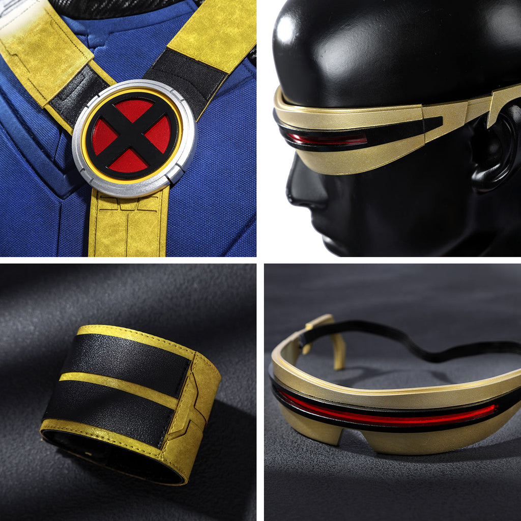 Avengers: Doomsday Cyclops Cosplay Costume - No Boots