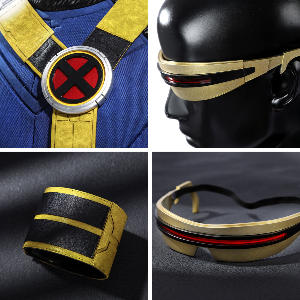 Avengers: Doomsday Cyclops Cosplay Costume - No Boots