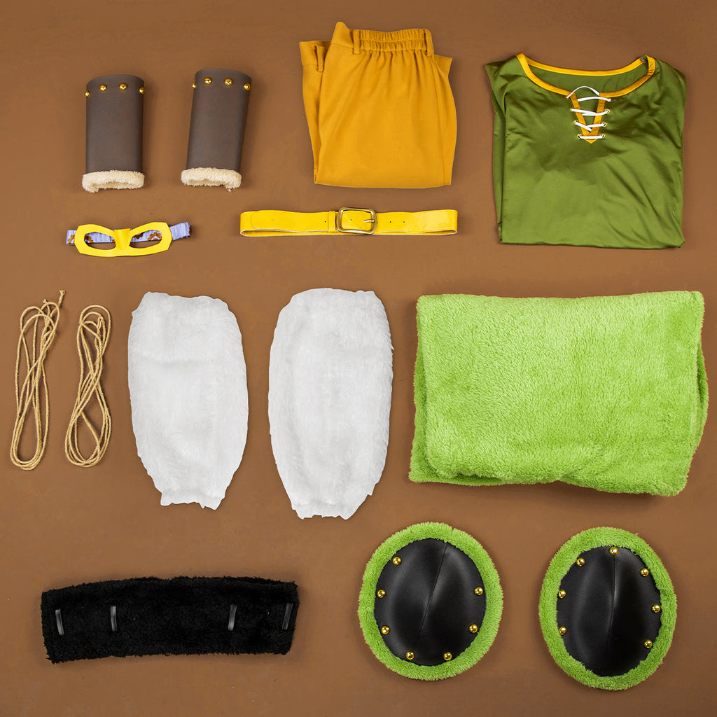 One Piece Roronoa Zoro Elbaf Yellow Pants Cosplay Costume