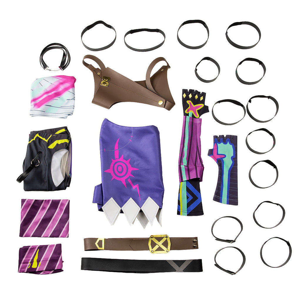 Arcane Season 2 League of Legends LOL Jinx Cosplay Costume