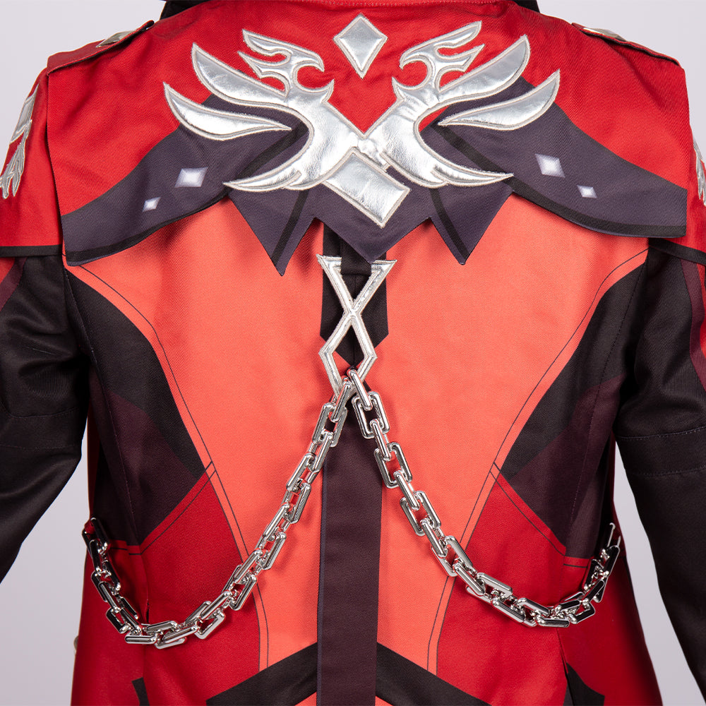 Genshin Impact Diluc Red Dead of Night Cosplay Costume
