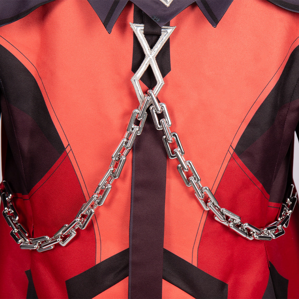 Genshin Impact Diluc Red Dead of Night Cosplay Costume