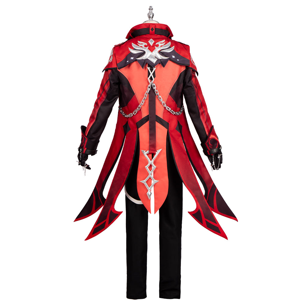 Genshin Impact Diluc Red Dead of Night Cosplay Costume