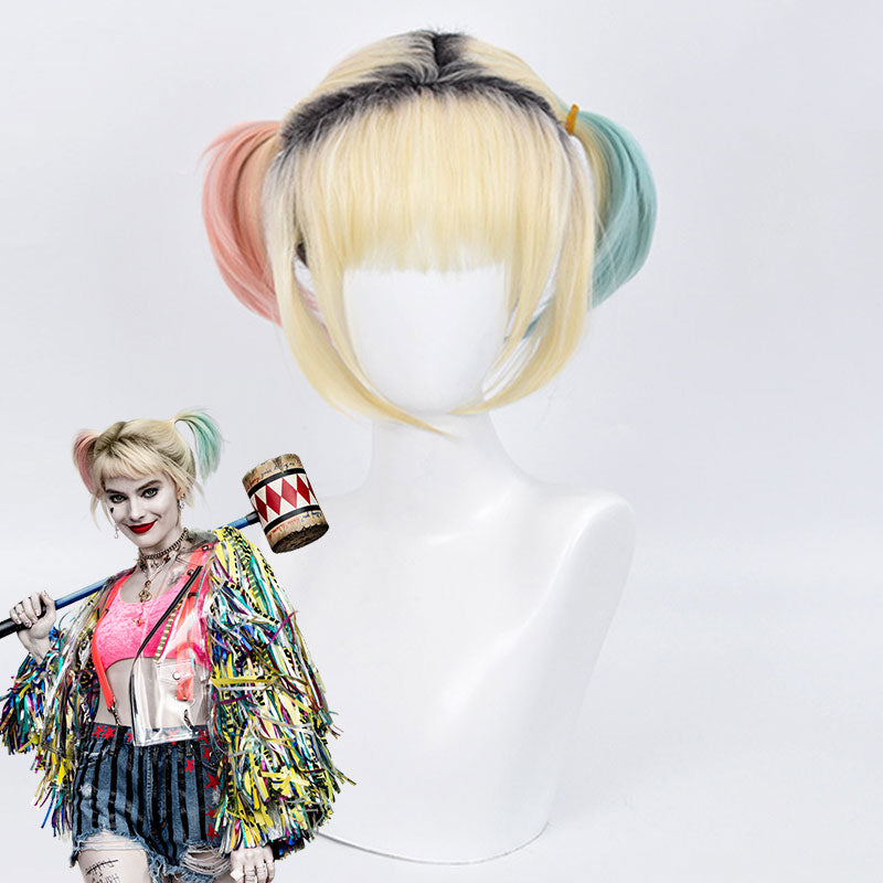 DC Birds of Prey Harley Quinn Golden Cosplay Wig