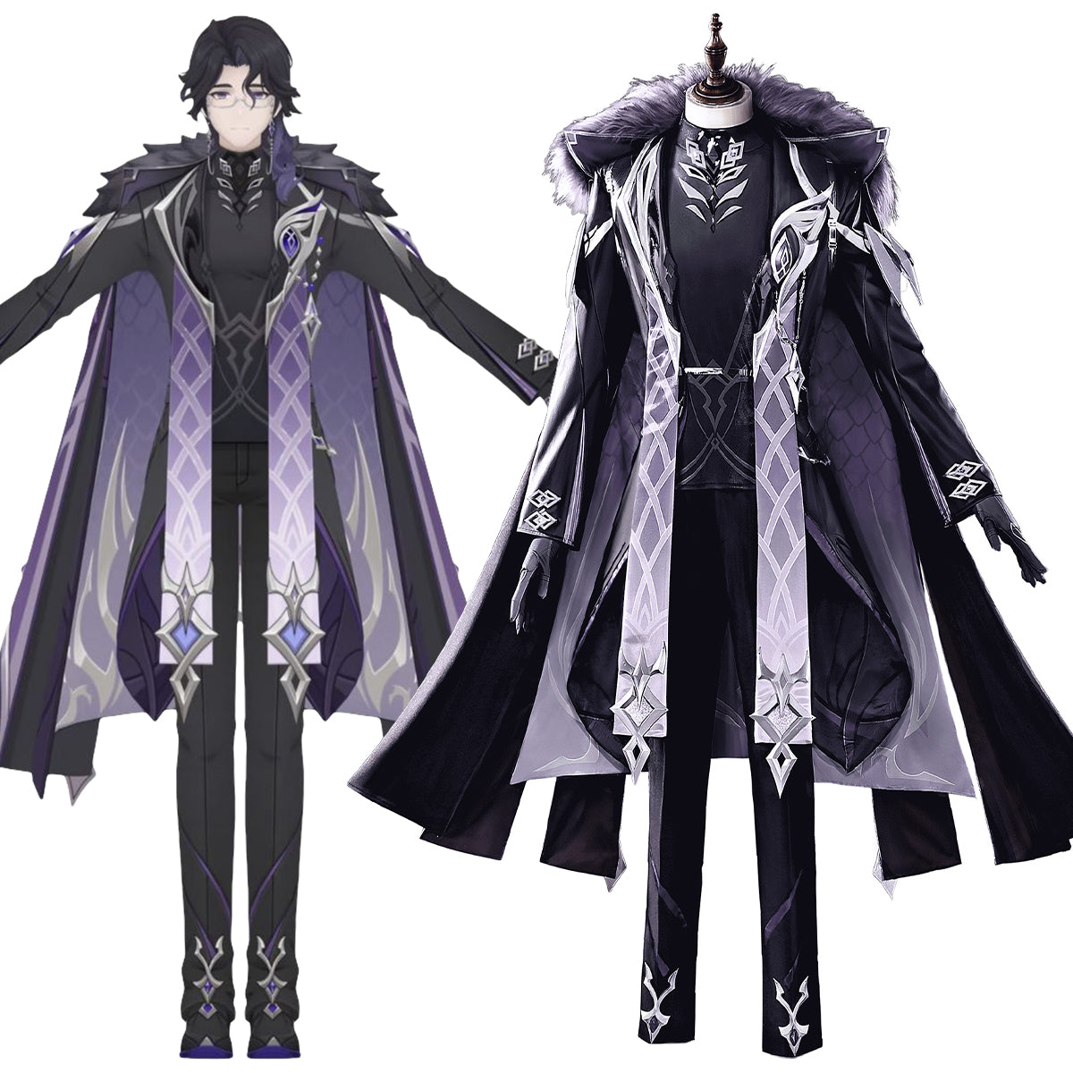 Genshin Impact Pantalone Fatui Regrator Cosplay Costume