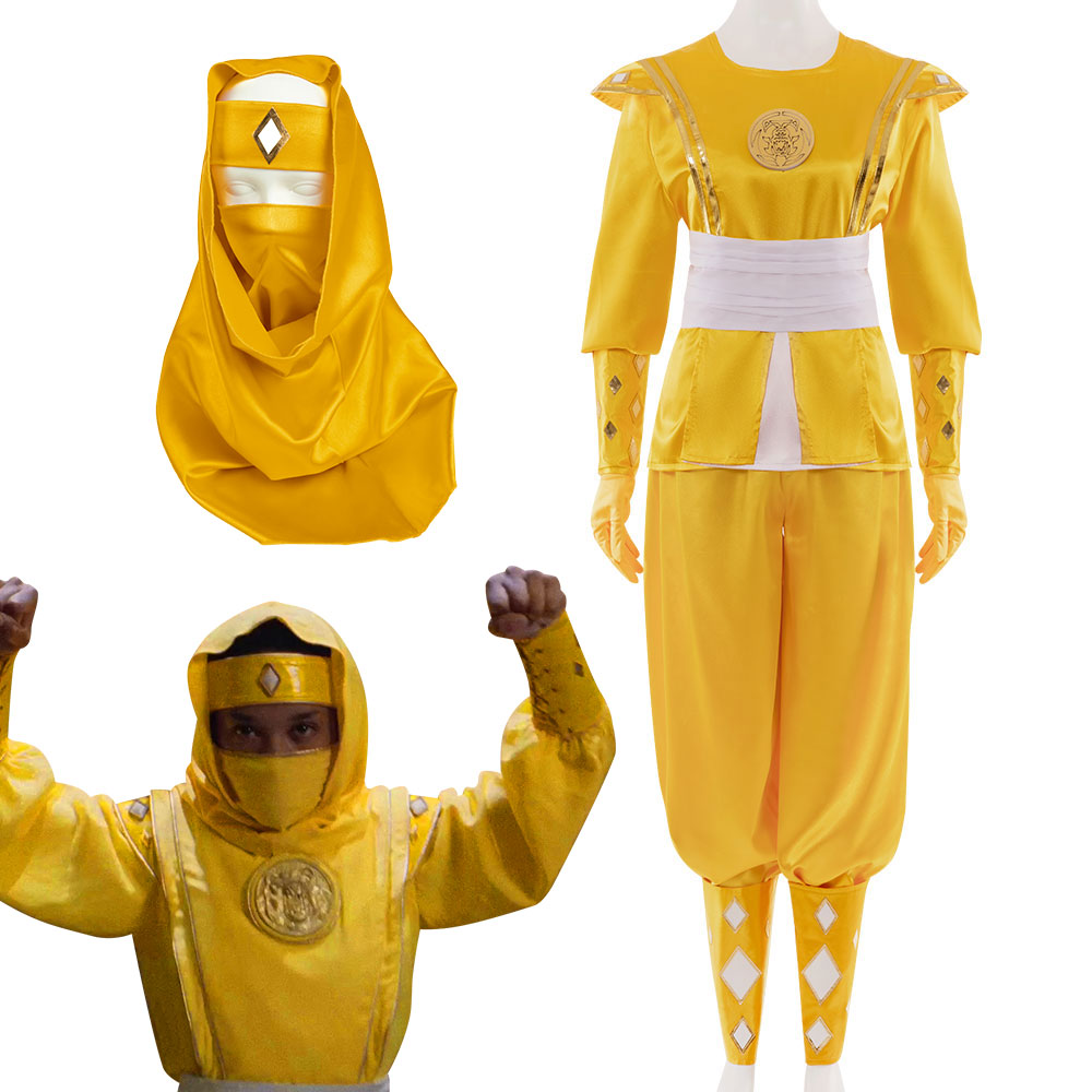 Power Rangers Yellow Ninjetti Ranger B Edition Cosplay Costume