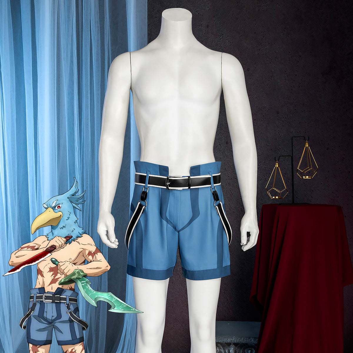 Shangri-La Frontier Hizutome Rakuro Cosplay Trousers