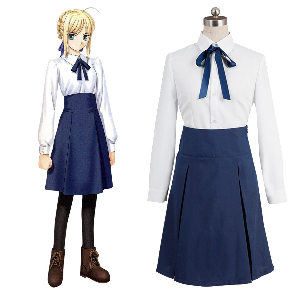 Fate/stay night Saber Artoria Pendragon Costume - A Edition