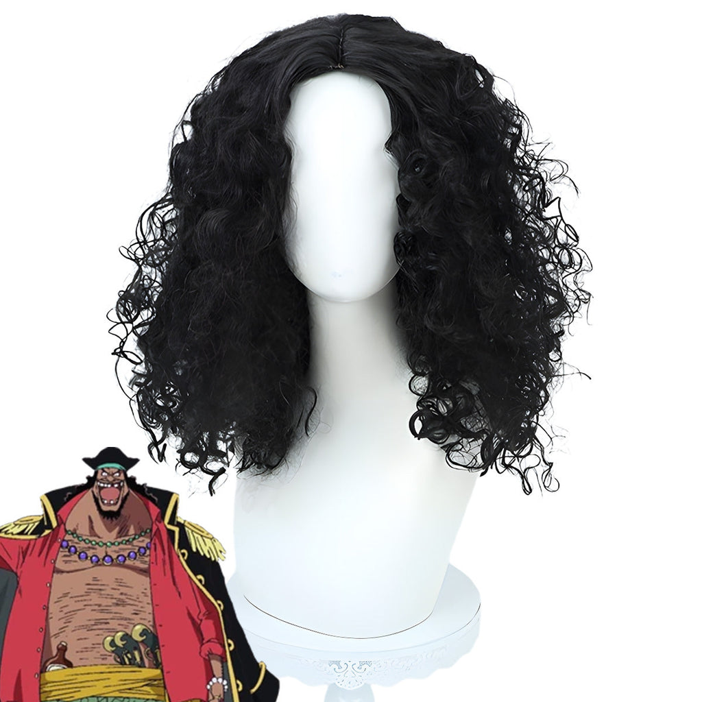 One Piece Blackbeard Marshall D. Teach Black Cosplay Wig