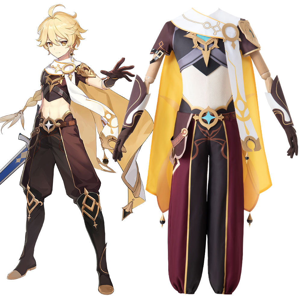 Genshin Impact Aether Traveler Cosplay Costume