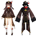 Genshin Impact Hu Tao Cosplay Costume - Brown Edition