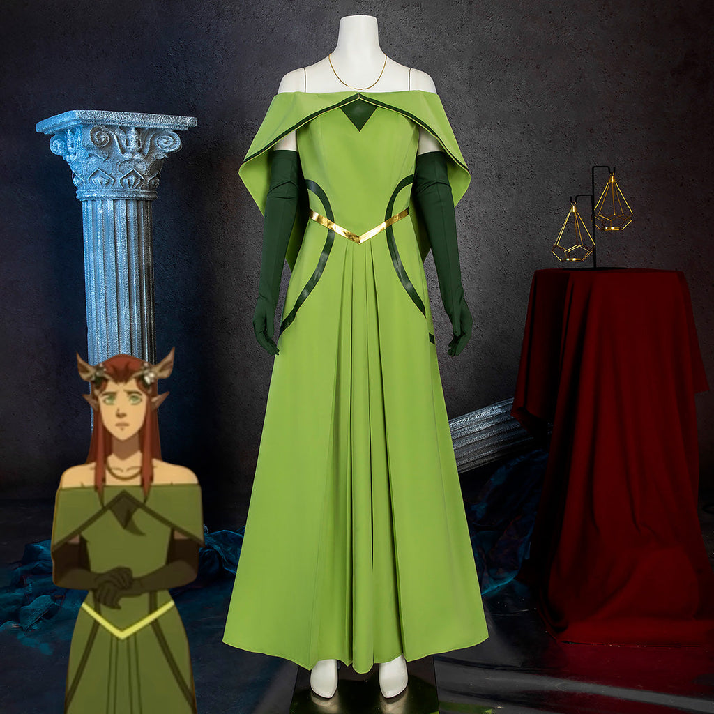 The Legend of Vox Machina Keyleth of the Air Ashari Evening Party Dress Cosplay Costume