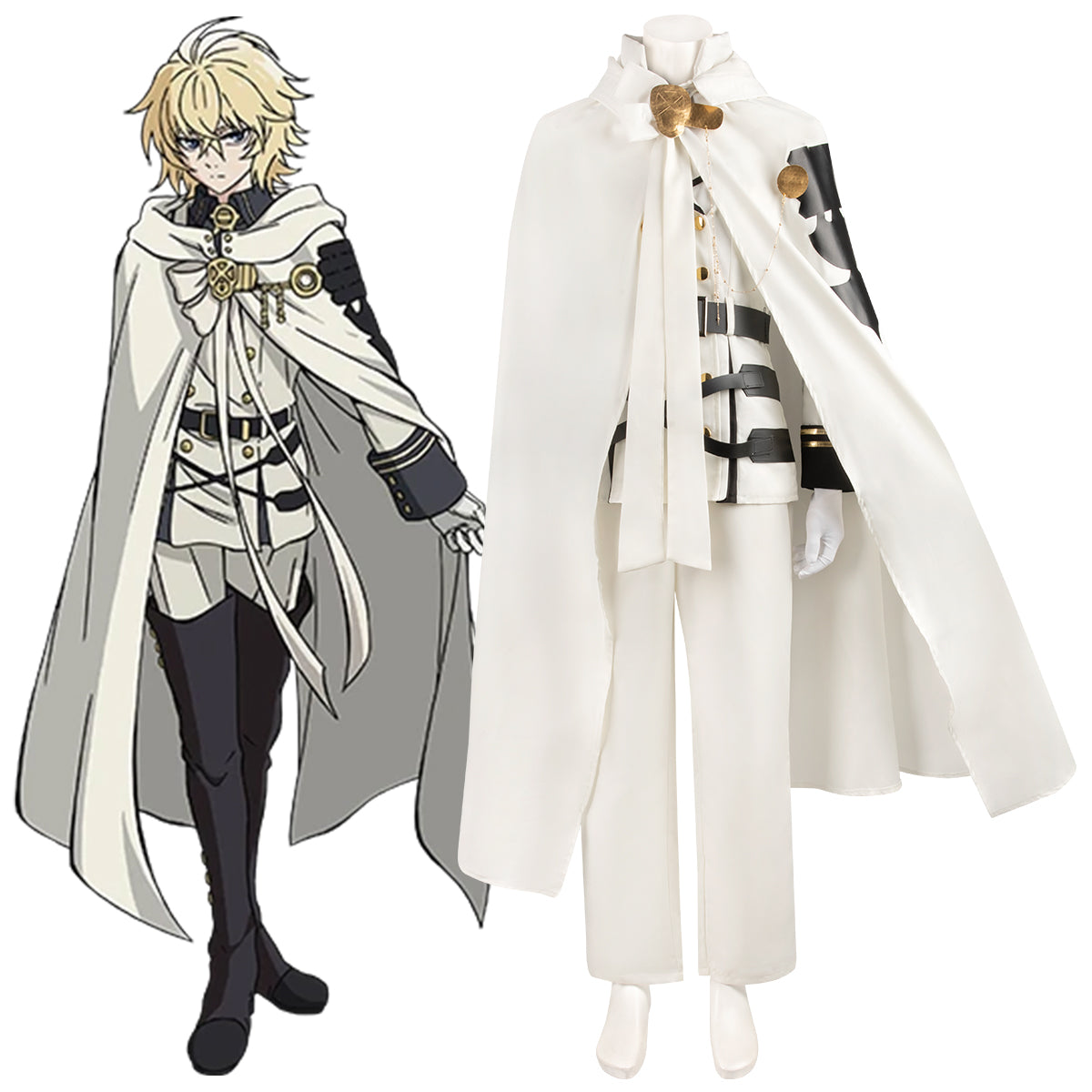 Seraph of the End Mikaela Hyakuya Cosplay Costume