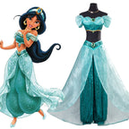 Disney Aladdin Princess Jasmine Dress Cosplay Costume - New Edition
