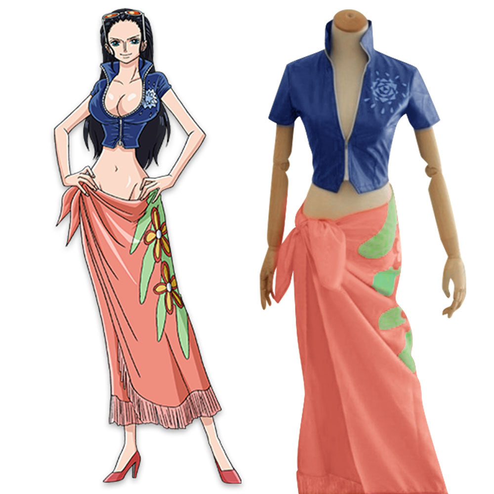 One Piece Nico Robin After Two Years Leather Edition Cosplay Costume