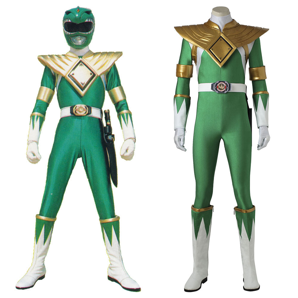Mighty Morphin Green Ranger Tommy Oliver Costume - No Boots