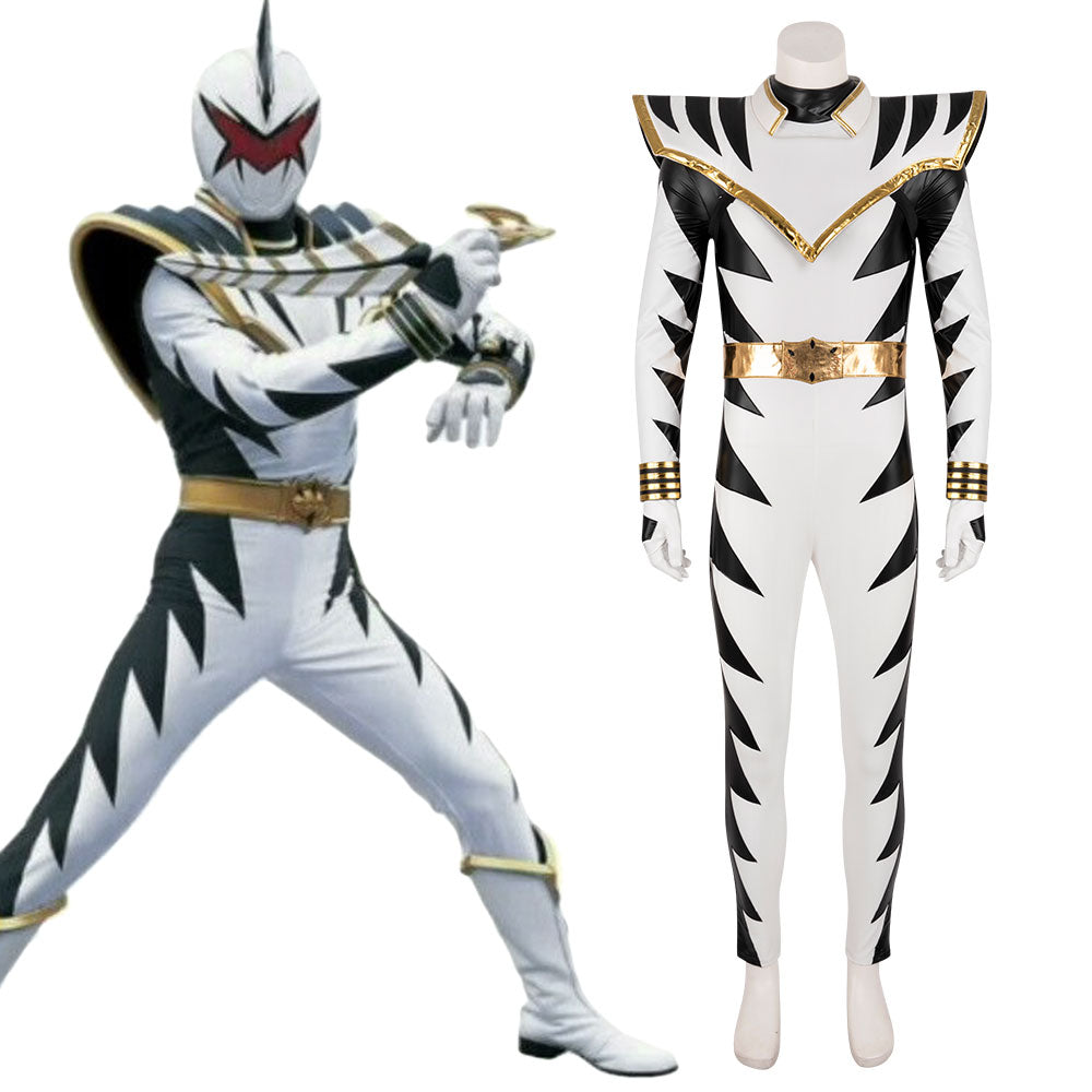 Power Rangers Dino Thunder White Dino Ranger Cosplay Costume
