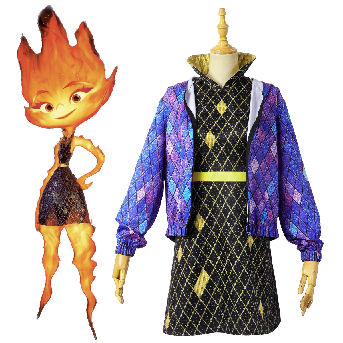 Elemental Ember Lumen Cosplay Costume