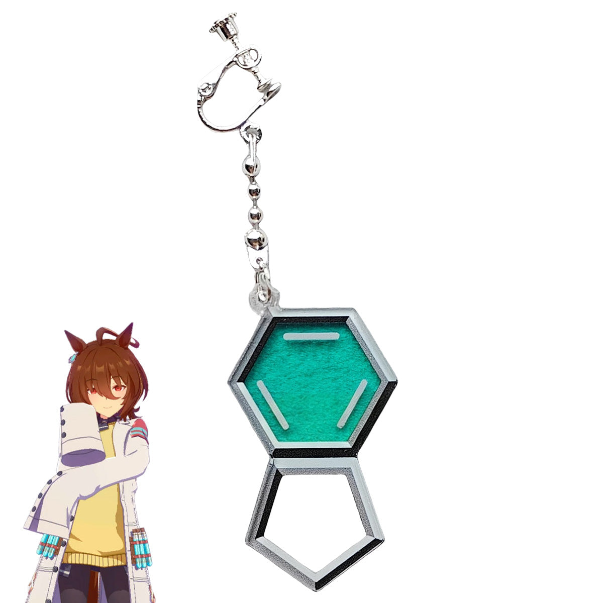 Uma Musume Pretty Derby Beginning Of A New Era Agnes Tachyon Agens Tachyon Earring Cosplay Accessory Prop