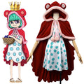 One Piece Sugar Red Suit Cosplay Costume