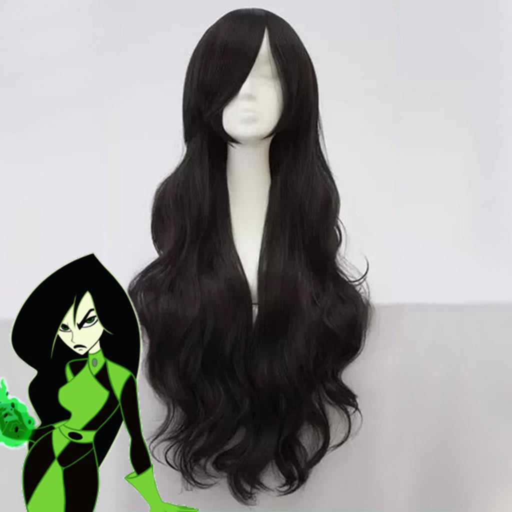 Kim Possible Shego Cosplay Wig