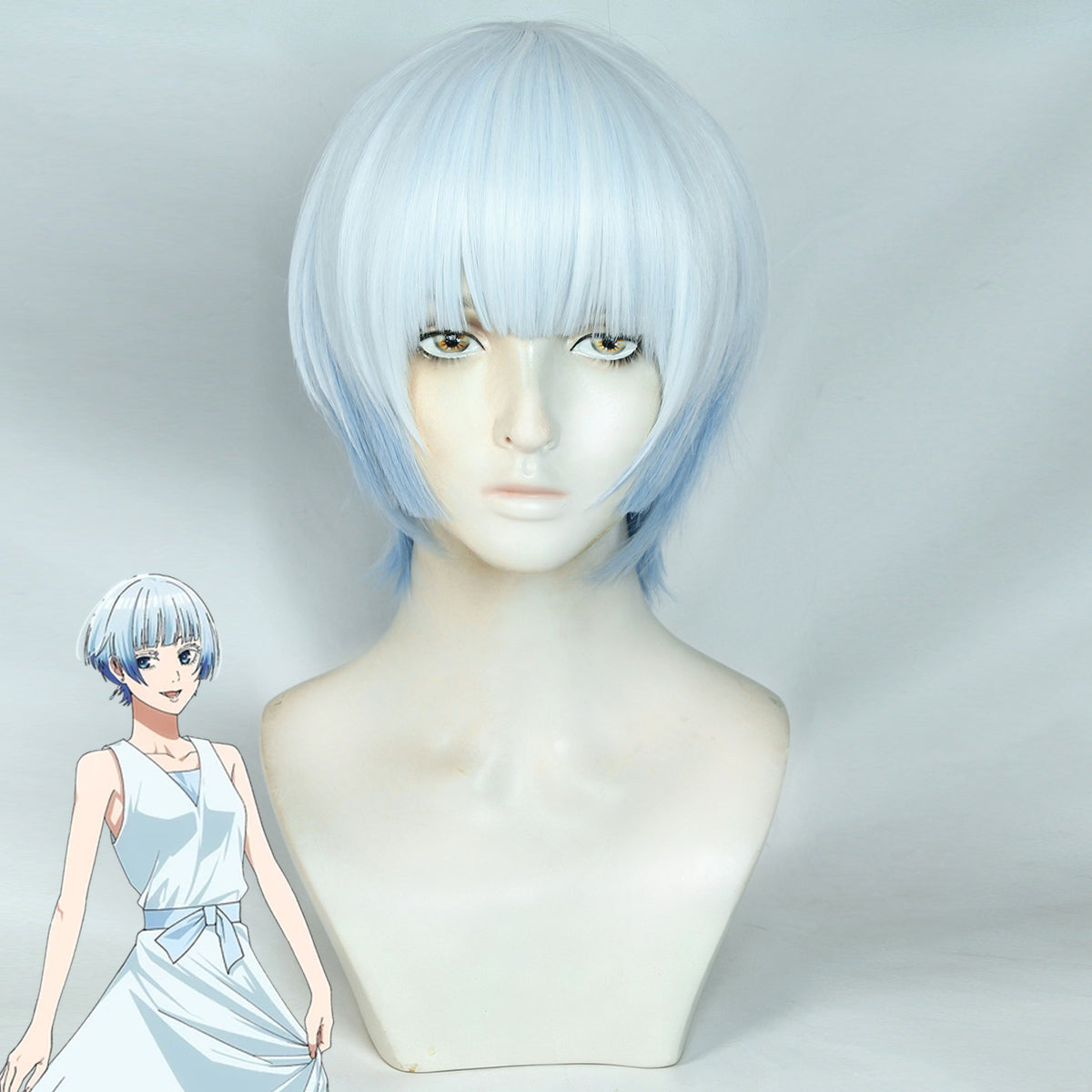 Akane Banashi Hikaru Koragi Blue Cosplay Wig