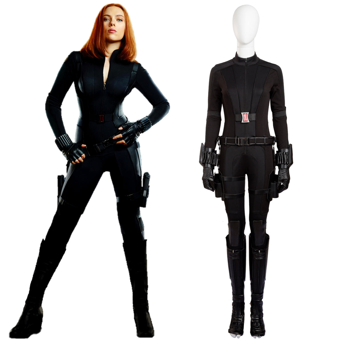 Captain America: The Winter Soldier Black Widow Cosplay Costume