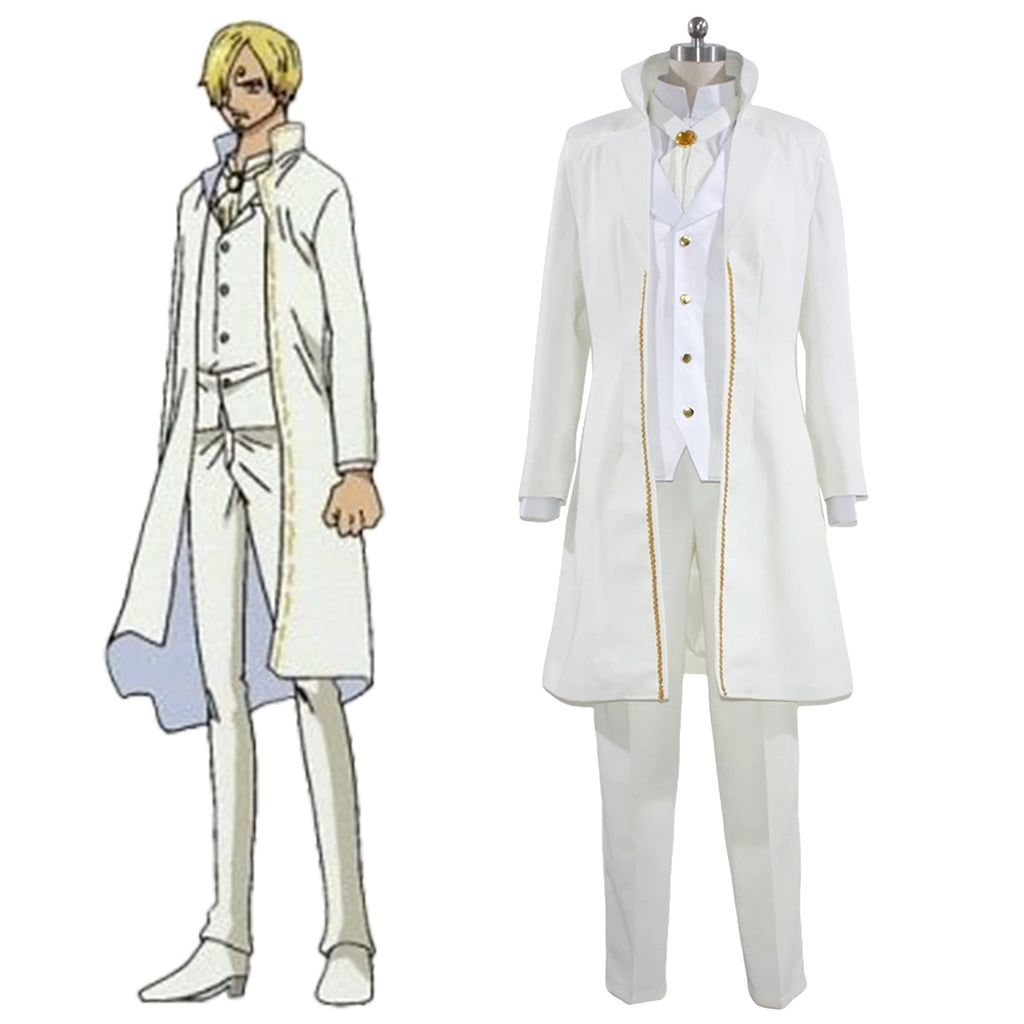 One Piece Sanji Vinsmoke Wedding Dress Cosplay Costume