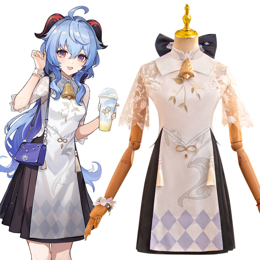 Genshin Impact x Heytea Ganyu Cosplay Costume