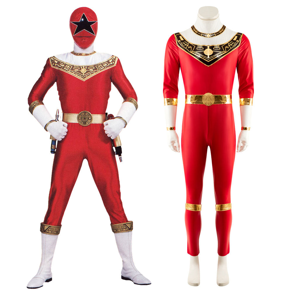 Power Rangers Zeo Ranger V Red Tommy Oliver Cosplay Costume