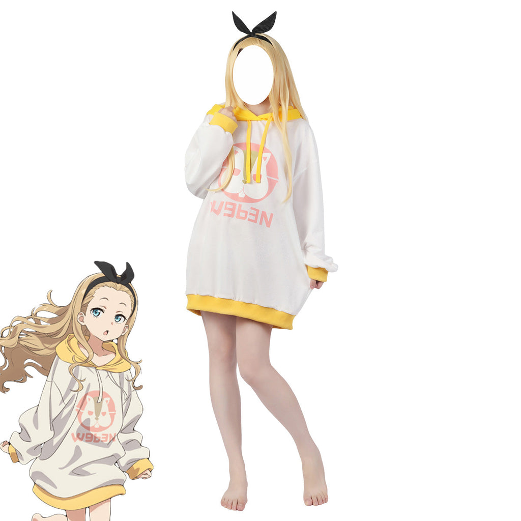 Lycoris Recoil Kurumi Cosplay Hoodie with Headband